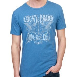 🍀Lucky Brand Rooted in Rock & Roll T